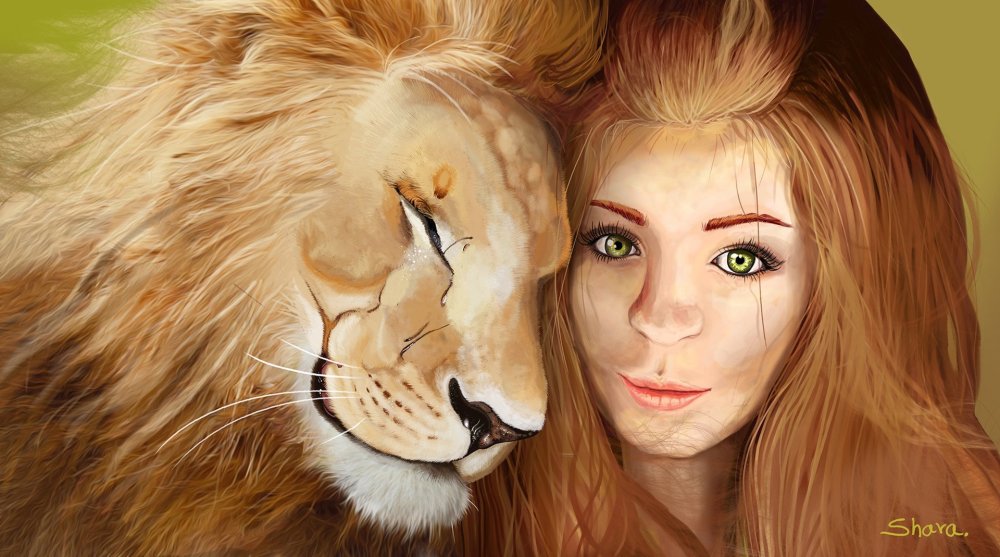 Тигр и девушка