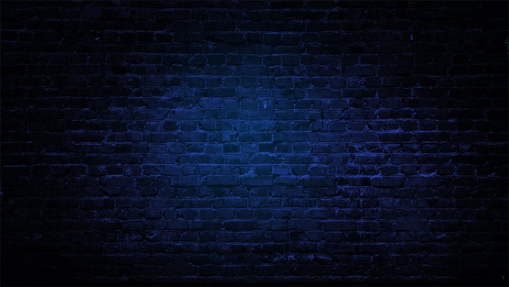 Синяя кирпичная стена