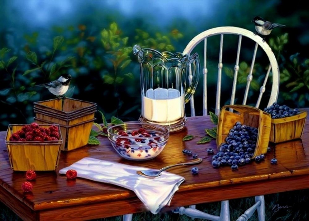 Завтрак на веранде