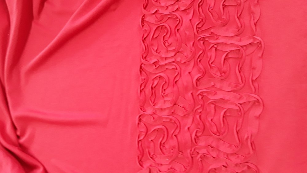 Коралловый однотонный