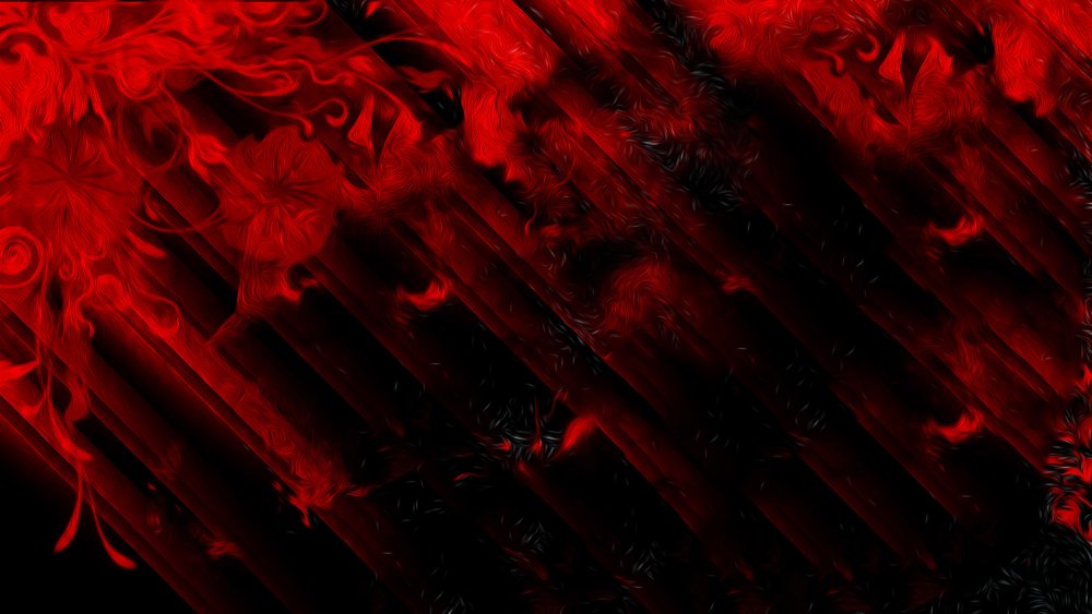 Красный фон с абстракцией агрессивной