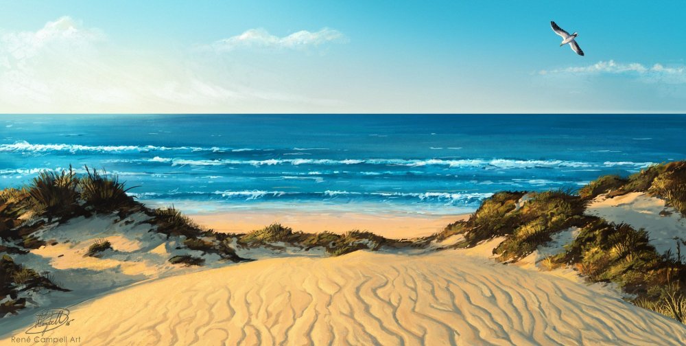 Морской пейзаж панорама