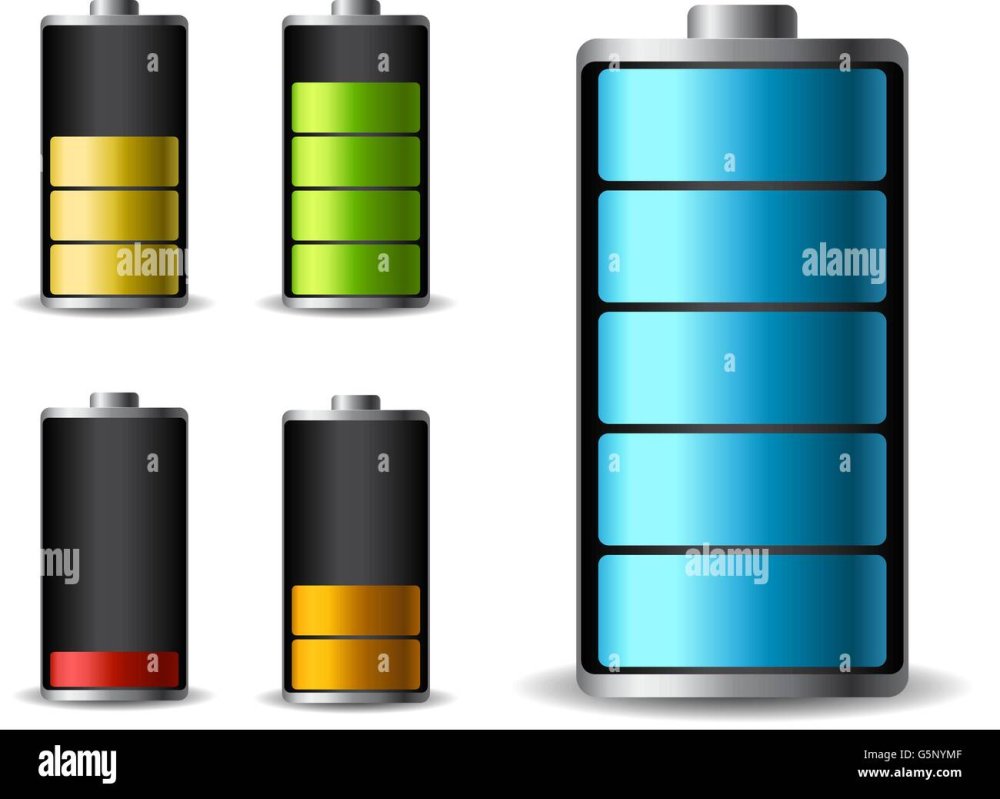 Разряженная батарейка вектор