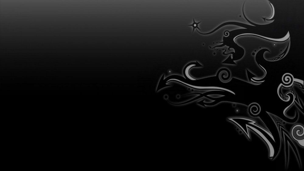 Черная тема обои