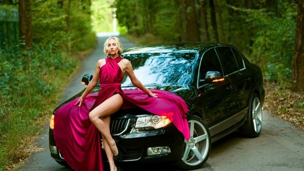 Фотосессия с машиной