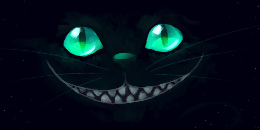 Чёрный кот с фиолетовыми глазами