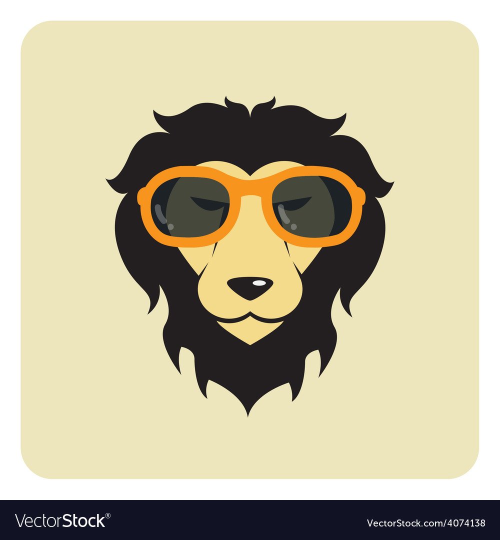 Лев улыбается