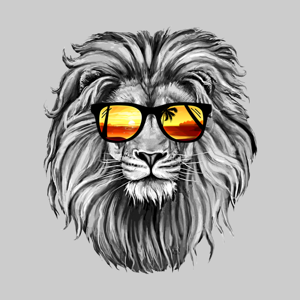 Крутой Лев в очках