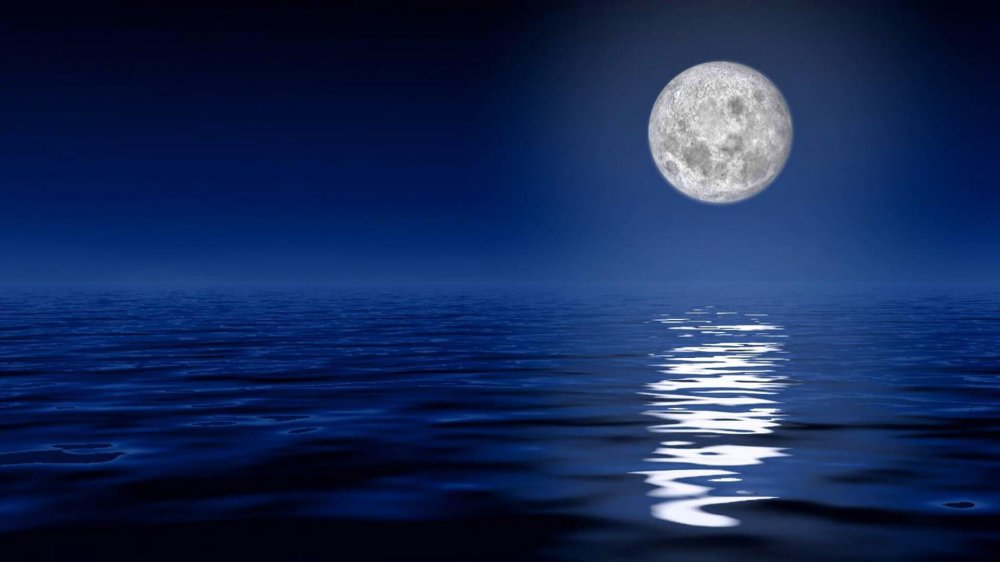 Ночь Луна море
