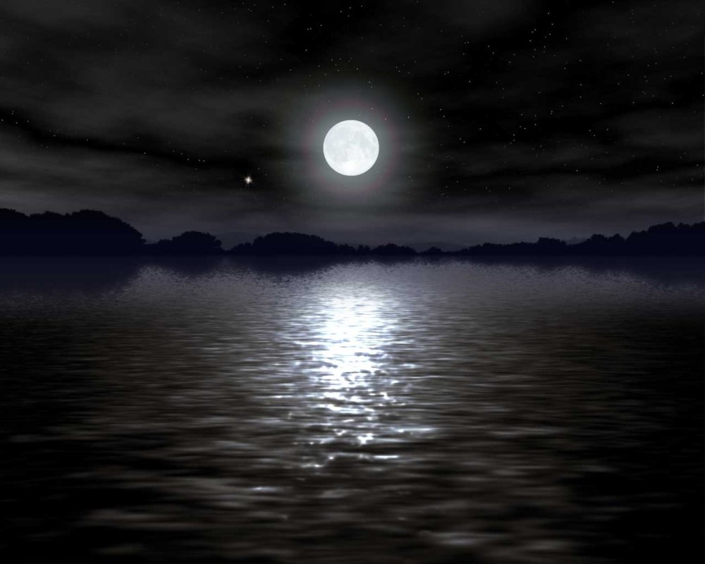 Лунная ночь на море