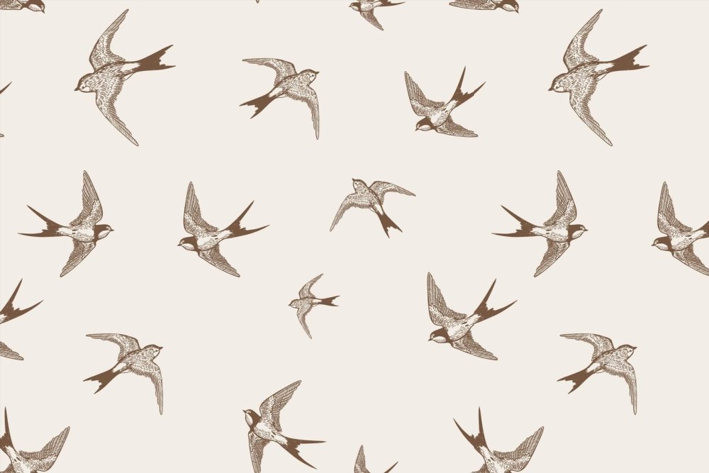 Бесшовный фон птицы