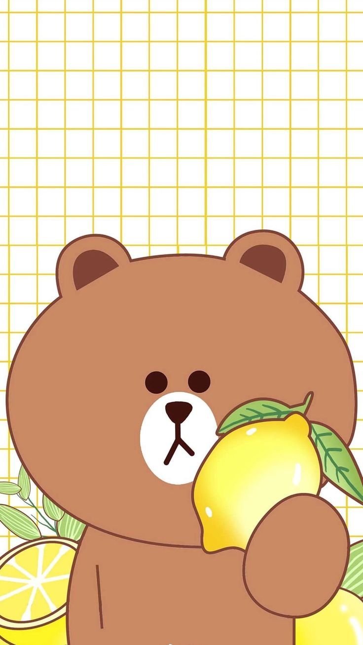 Мишка лайн френдс Браун