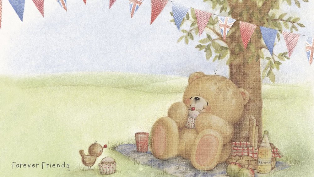 Модные и милые обои с мишкой