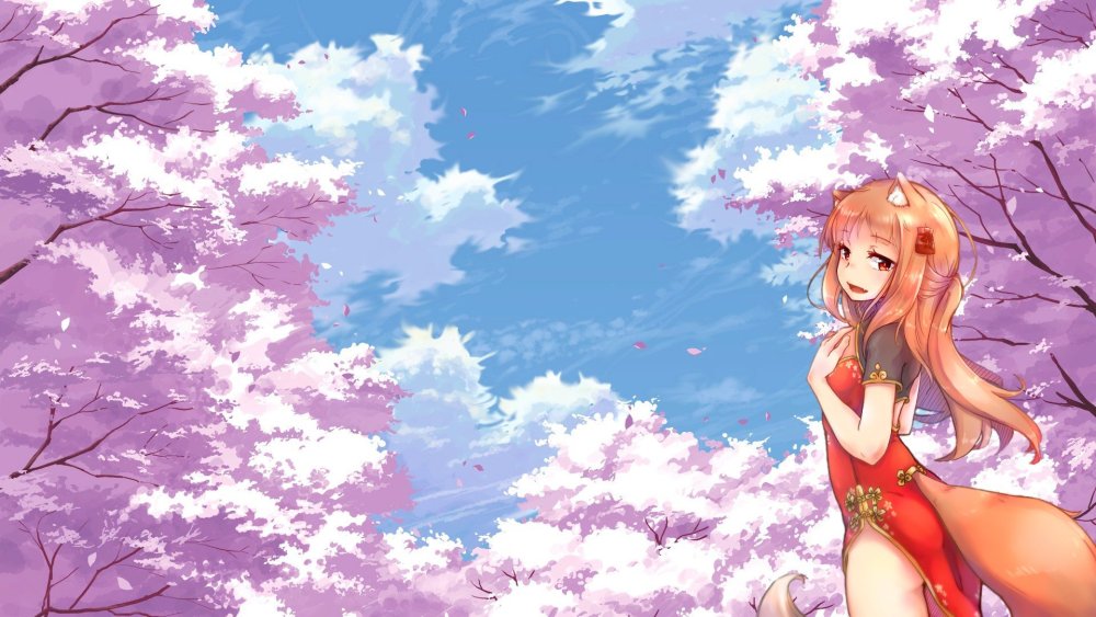 Сакура арты дерево