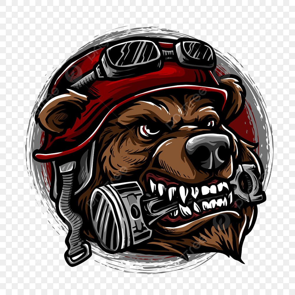 Медведь байкер