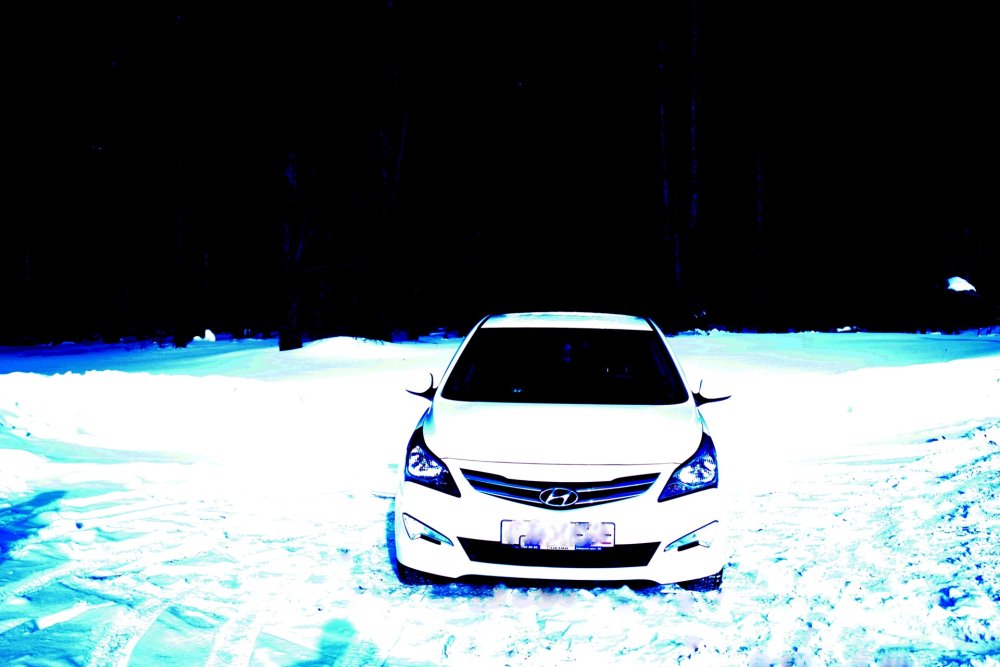 Hyundai Solaris зима