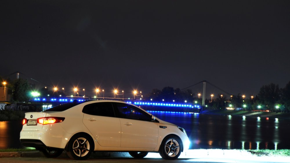 Киа Рио 3 черный ночь