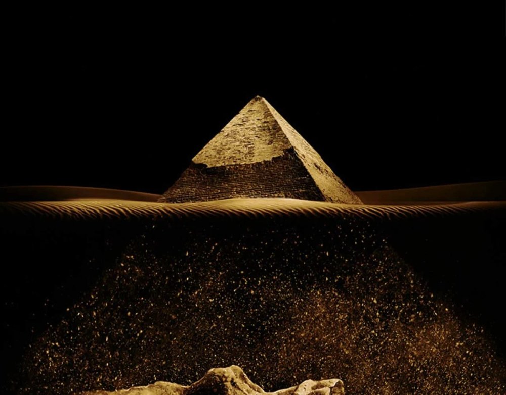 Египетские пирамиды темный фон