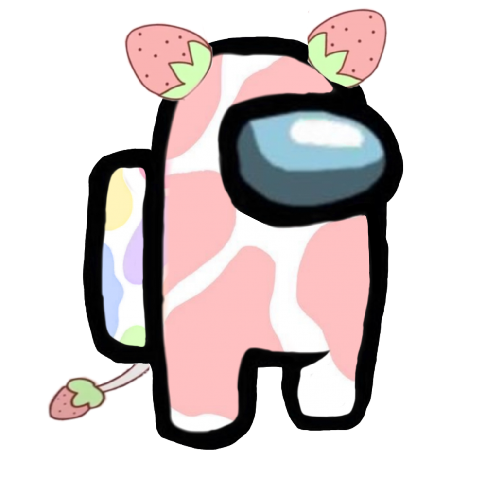 Клубничная корова обои