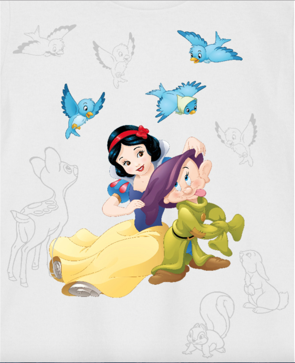 Белоснежка с птицами