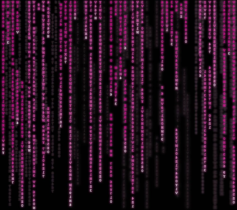 Матрица в фиолетовом цвете