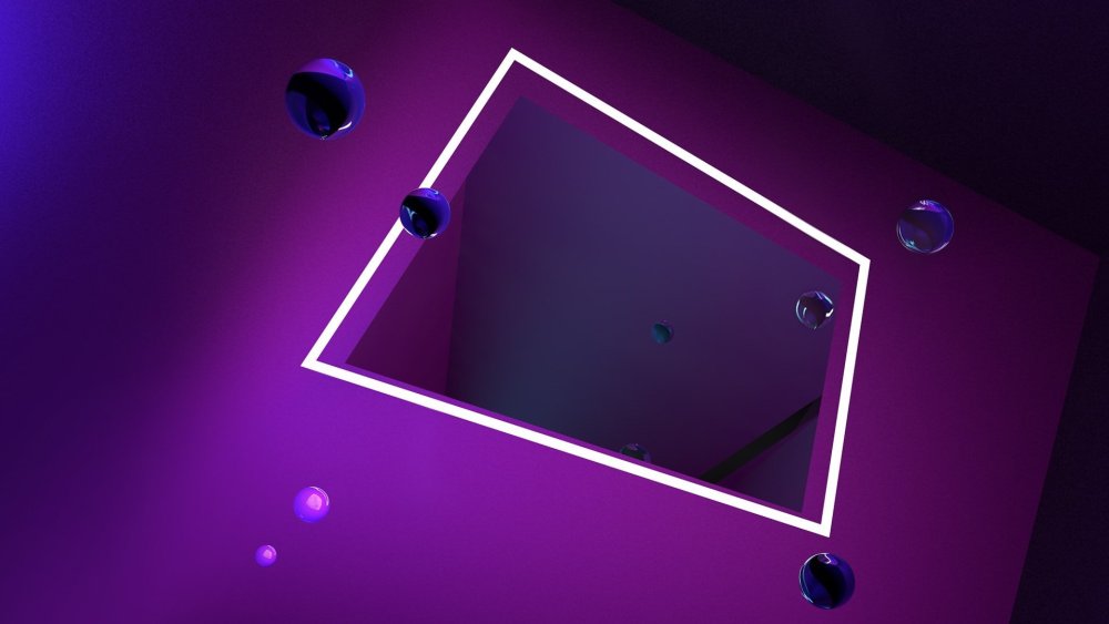 Фиолетовый неон Эстетика