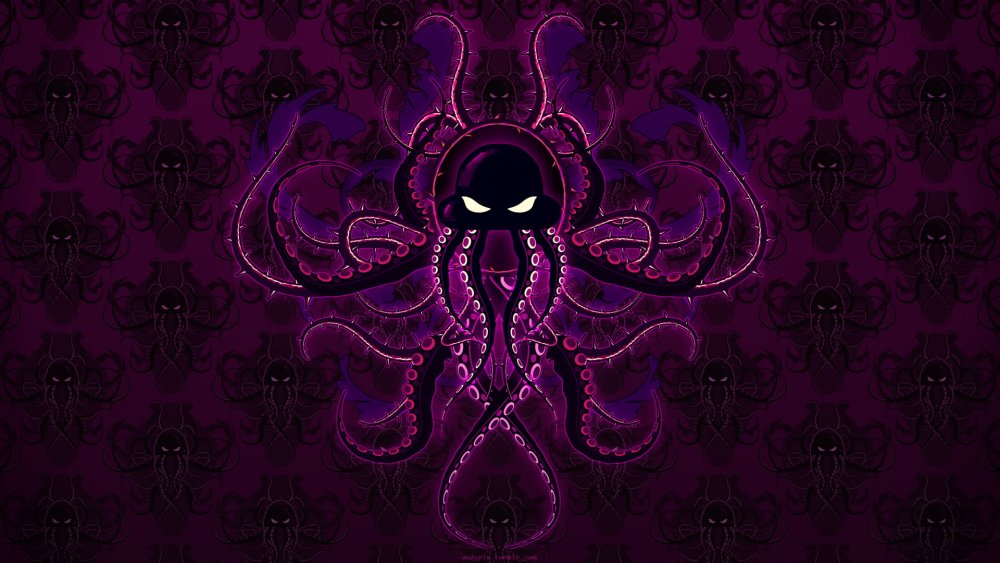 Фиолетовый осьминог