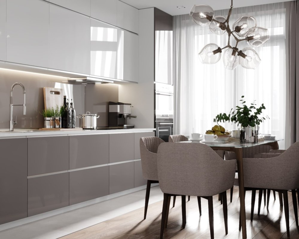 Мокко в интерьере гостиной