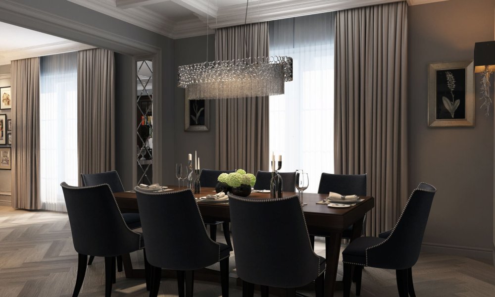 Шоколадный цвет стен