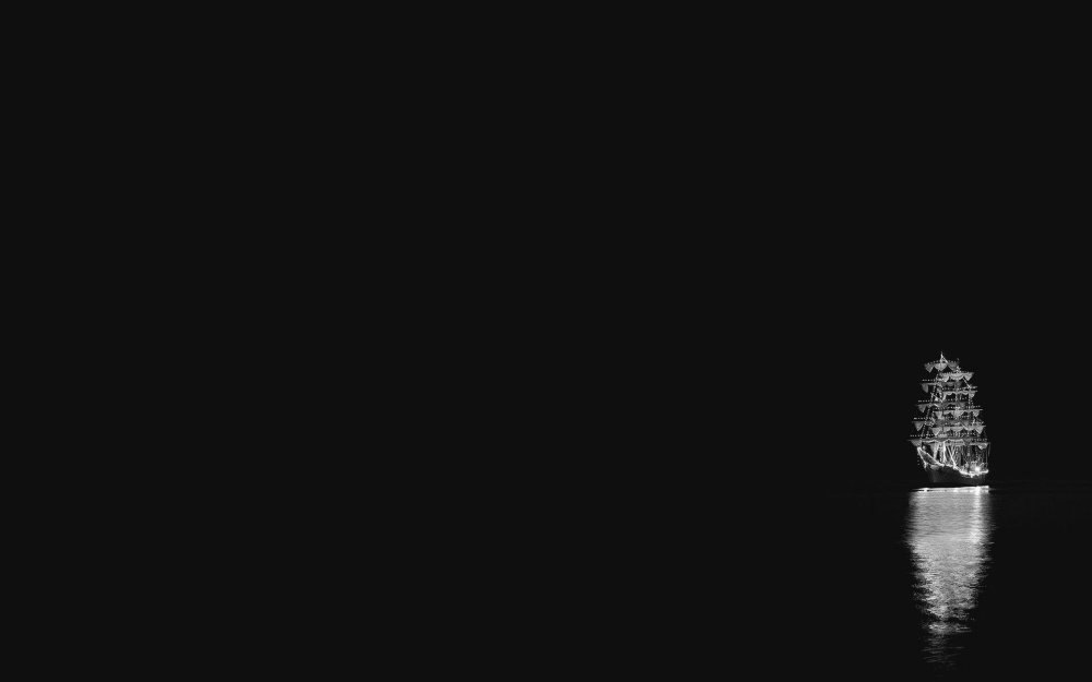 Чёрно белый Минимализм