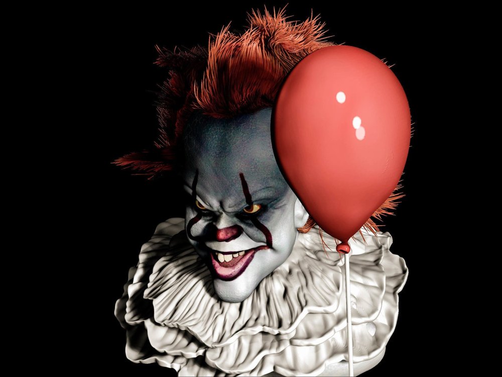 Страшный клоун на рабочий стол
