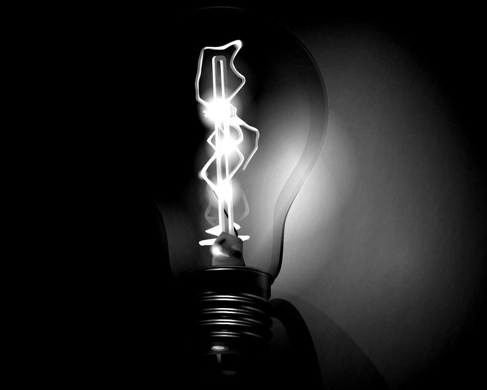 Обои лампочка