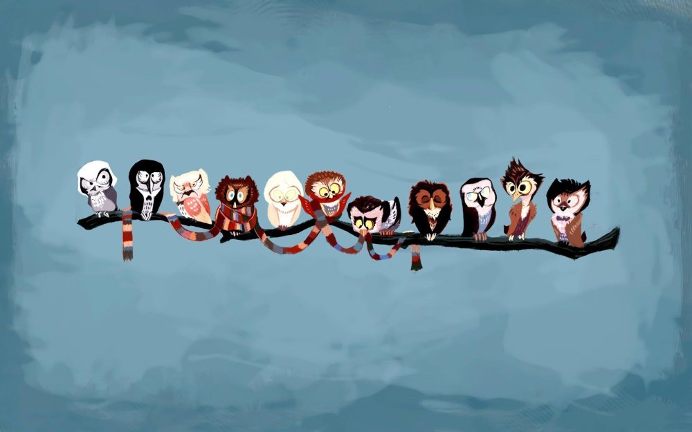 Милые обои для троих