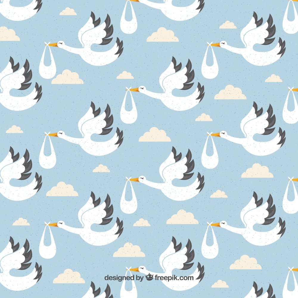 Фон с аистом