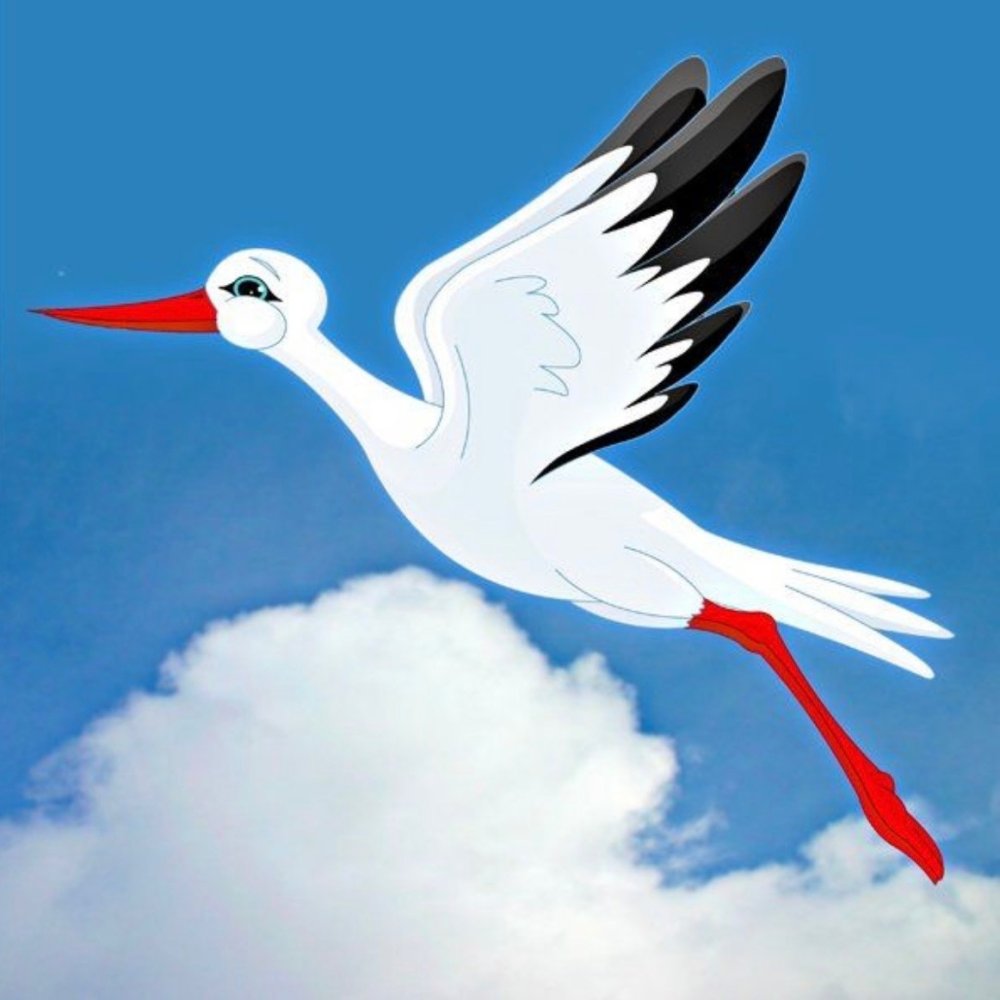 Журавль для детей