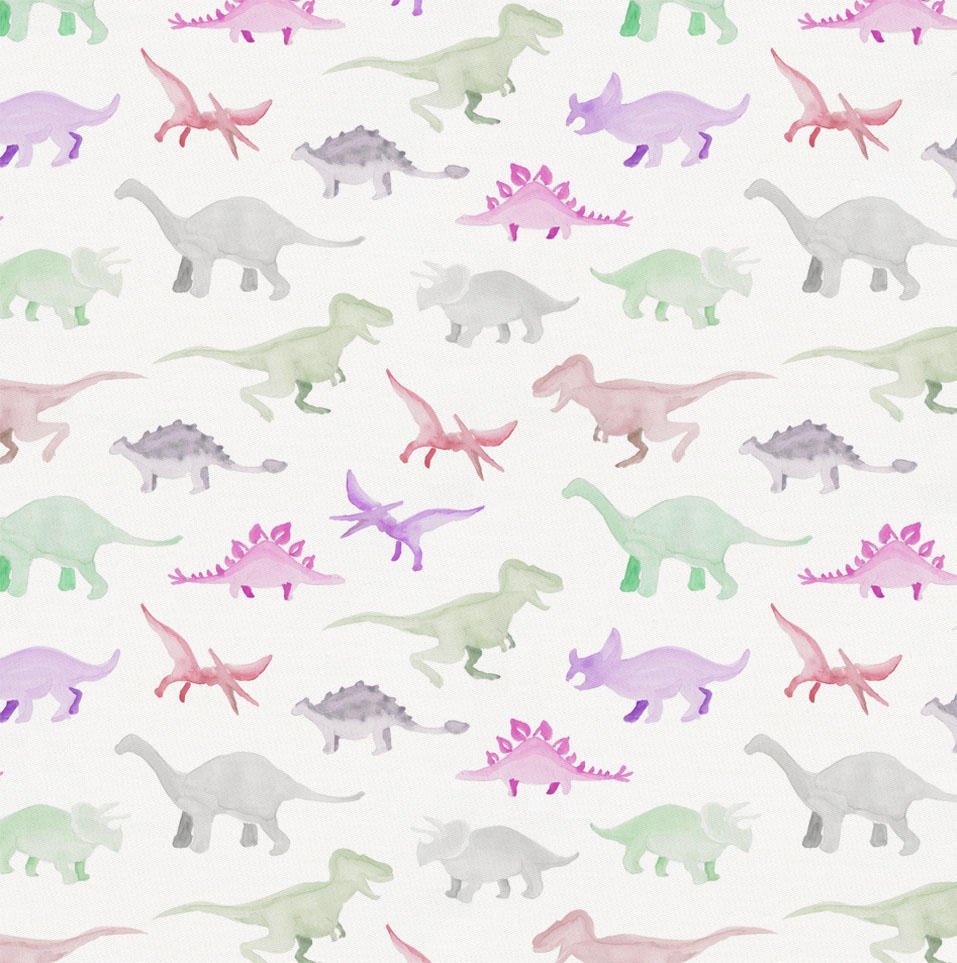 Динозавр на розовом фоне