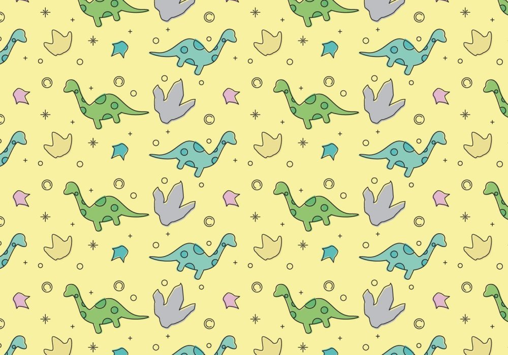 Паттерн с динозавриками