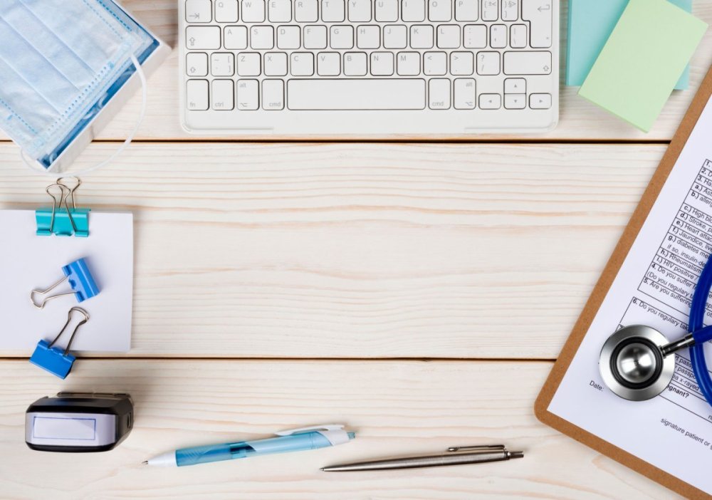 Медицинский стол сверху