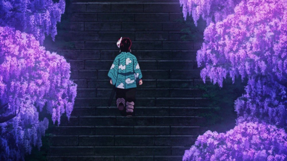 Японские висячие цветы