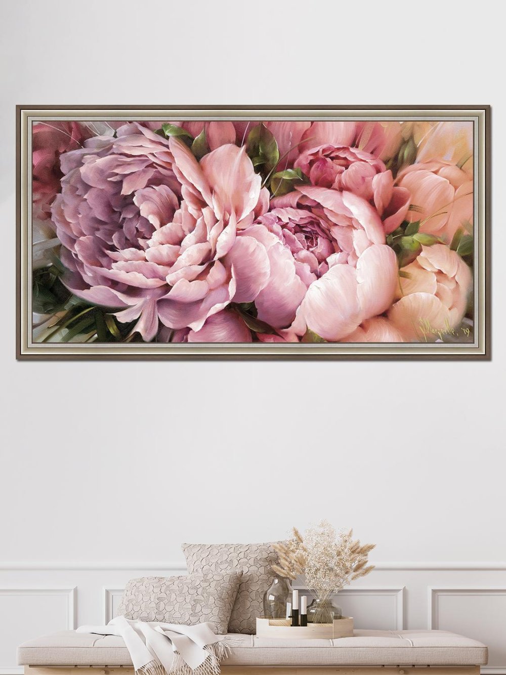 Пионовые розы стены