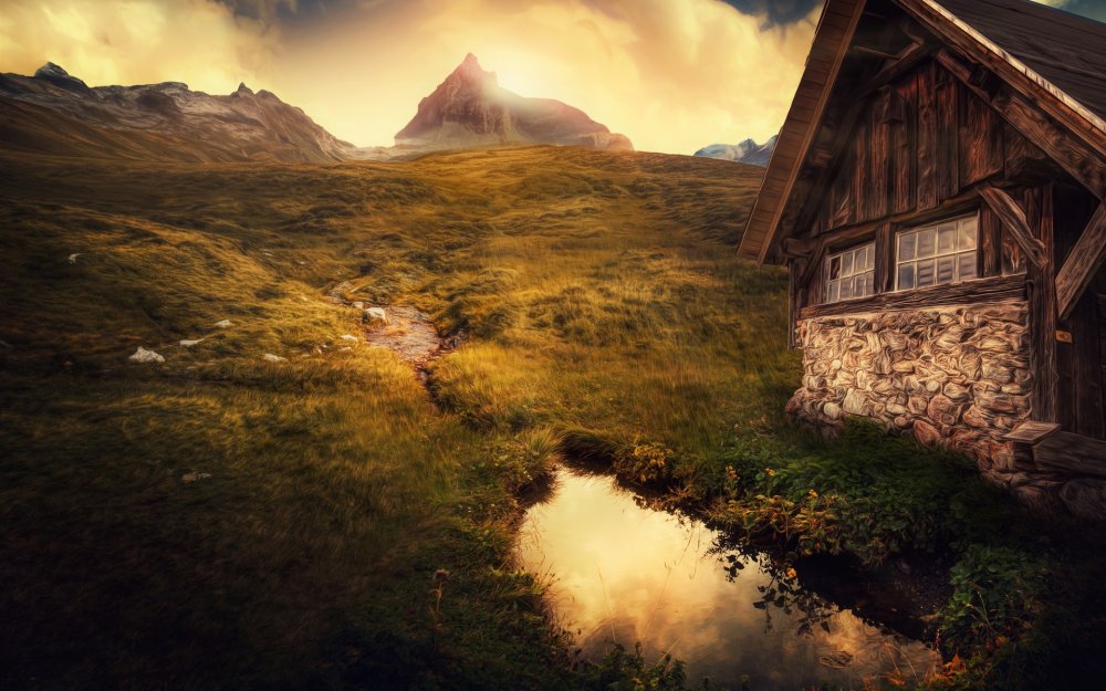 Швейцария Гриндельвальд осень