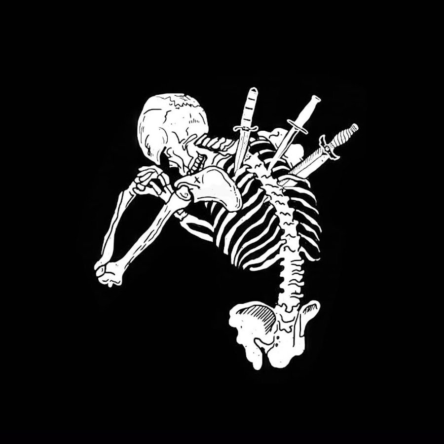 Обои скелет с сердечком