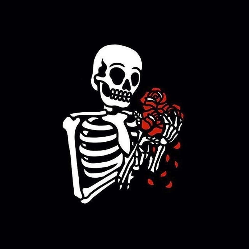 Скелет на аву