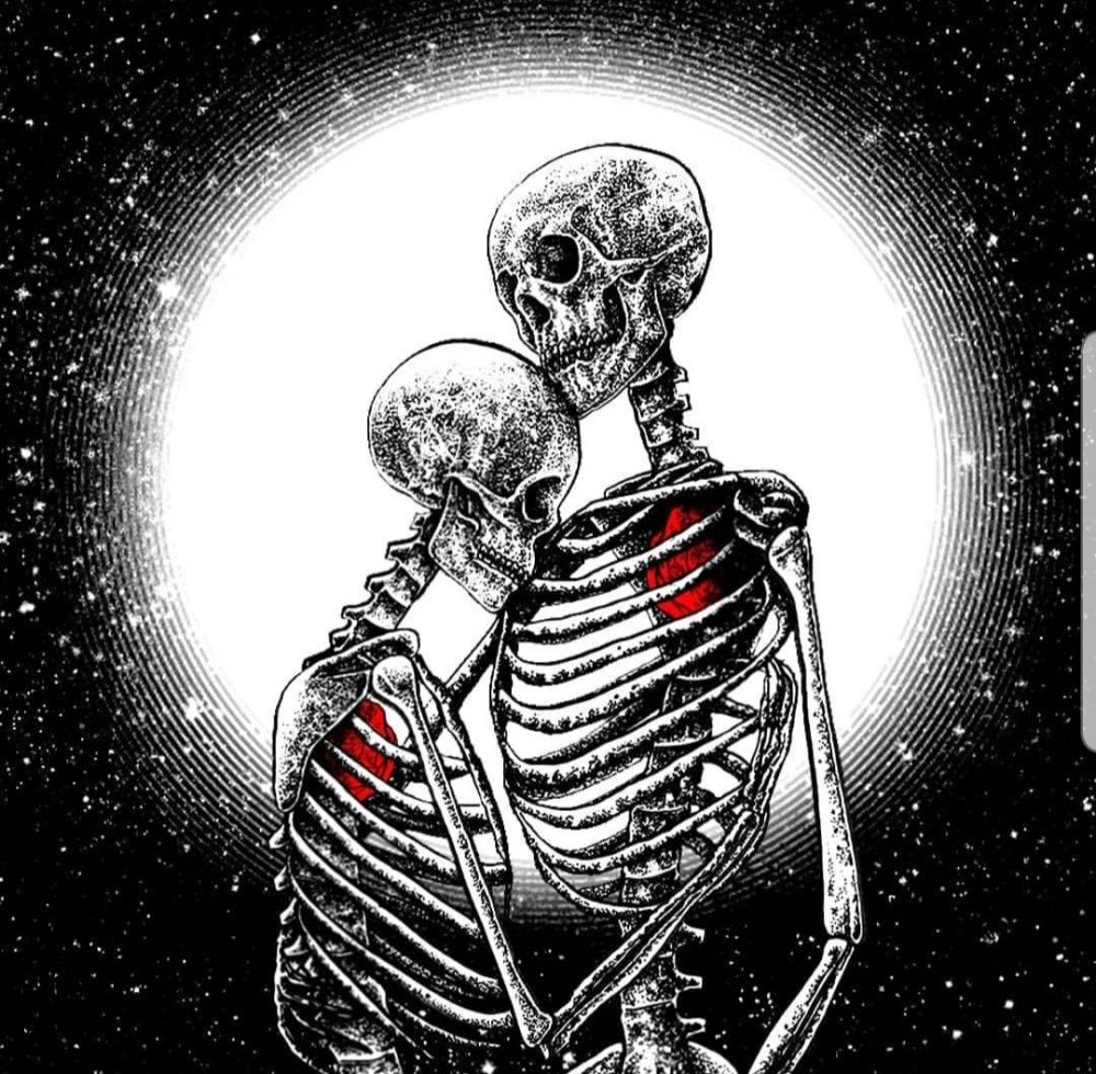 Золотой скелет арт