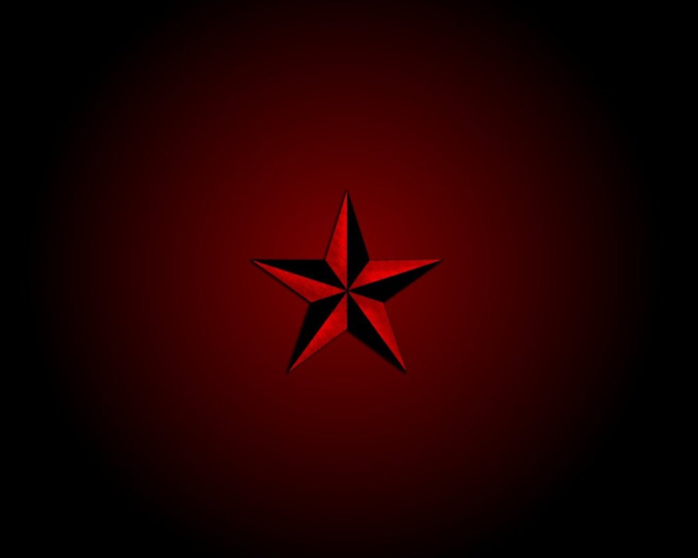 Красная звезда на Красном фоне