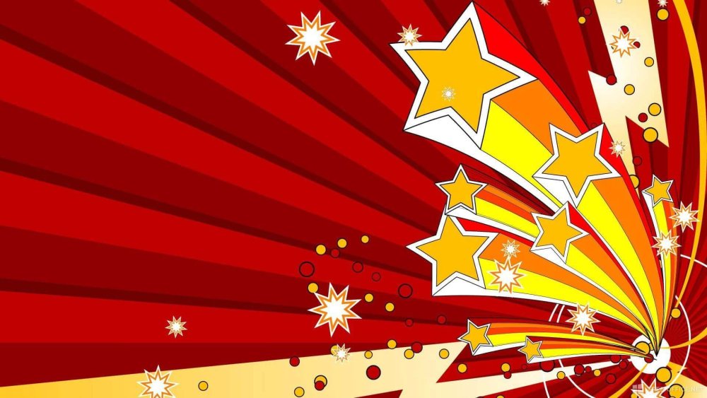 Красная звезда на черном фоне