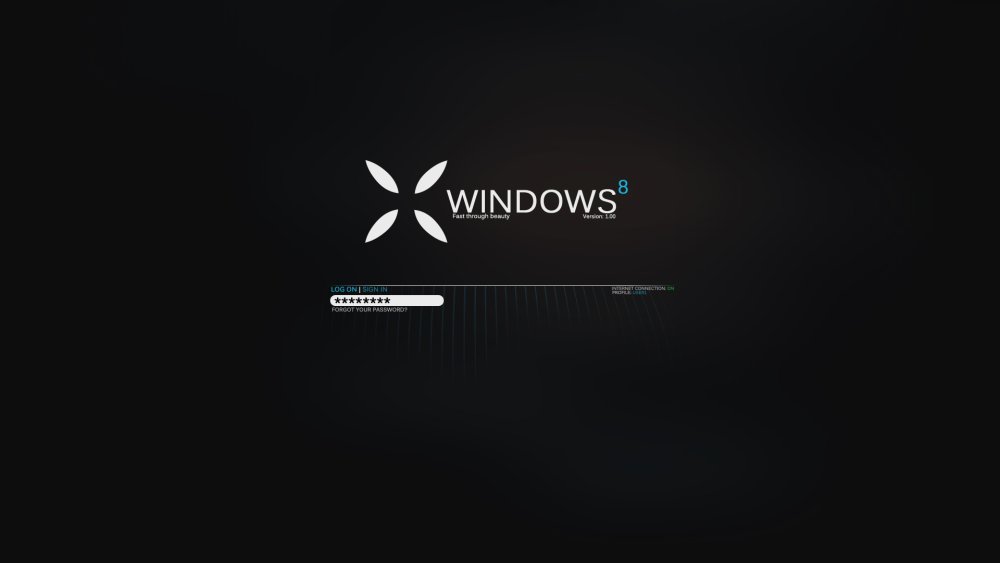 Обои Windows черные