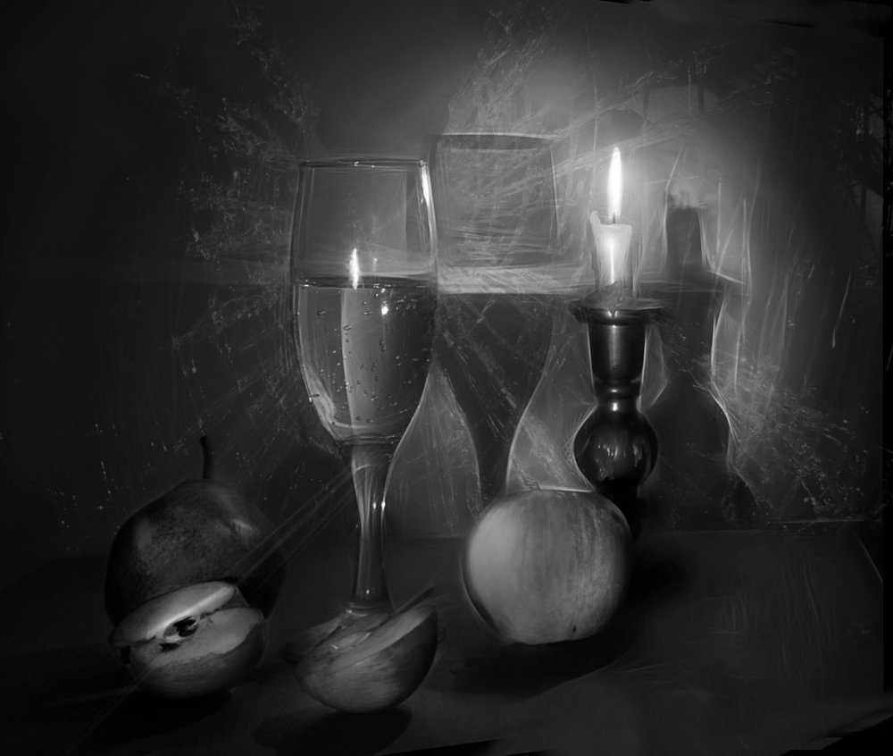 Кофейный натюрморт чб