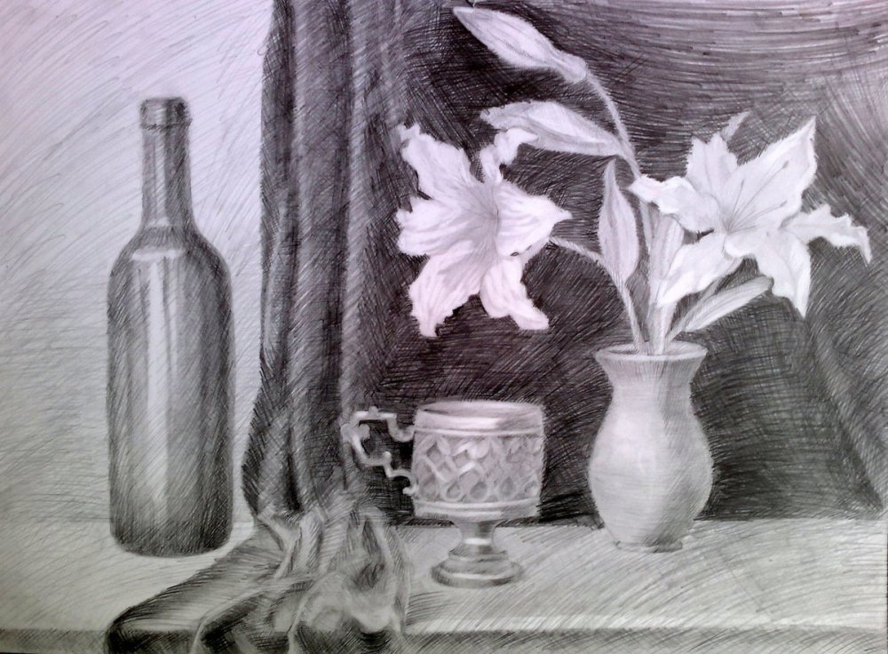 Кофейный сервиз черно белый