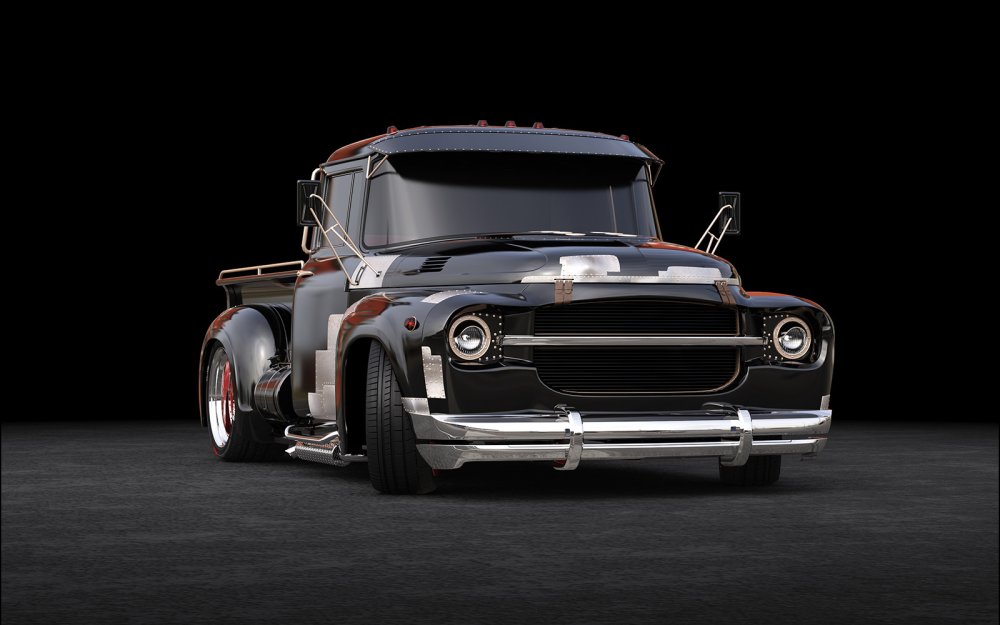 ЗИЛ 130 самосвал в поле